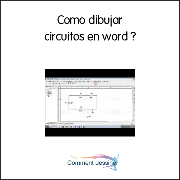 Como dibujar circuitos en word